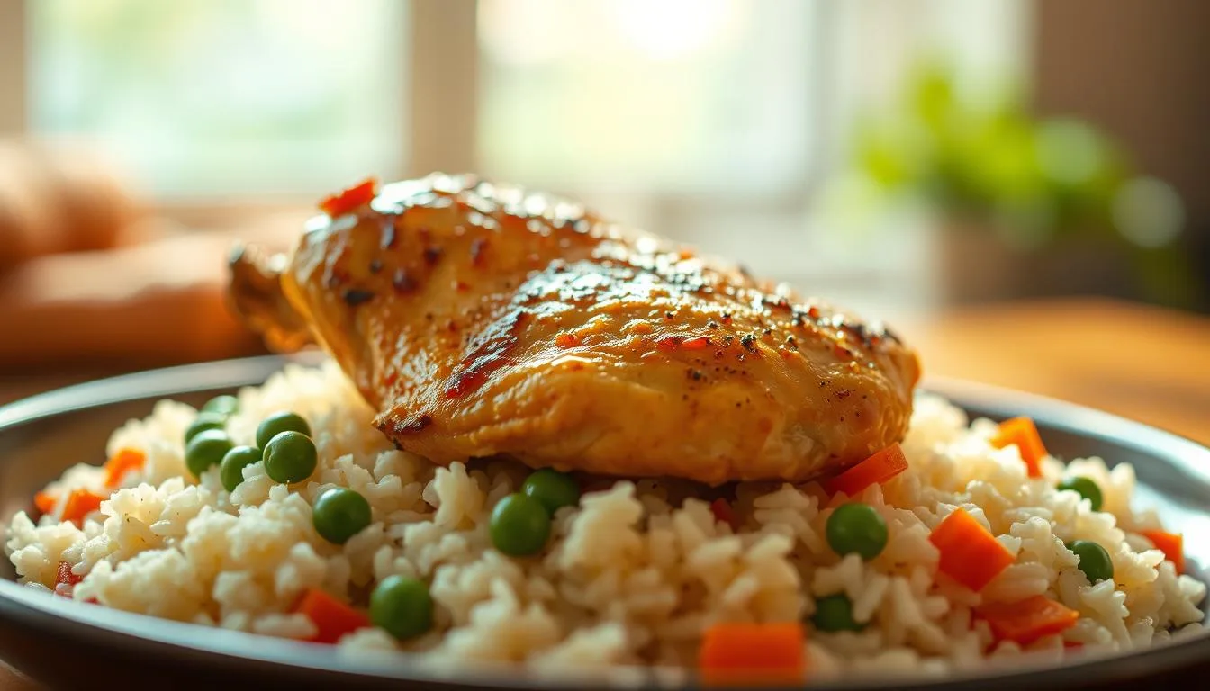 Mom's Comforting Oven Baked Chicken & Rice: Quick & Easy